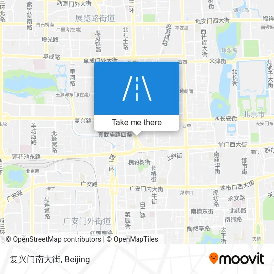 复兴门南大街 map