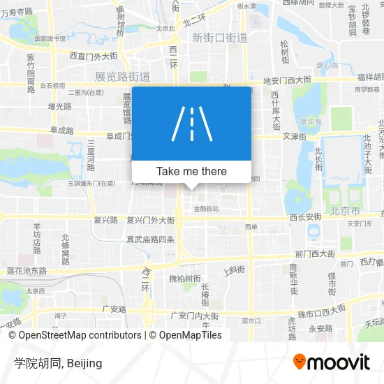 学院胡同 map