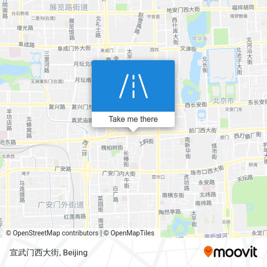 宣武门西大街 map