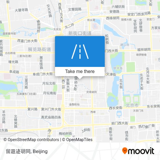留题迹胡同 map