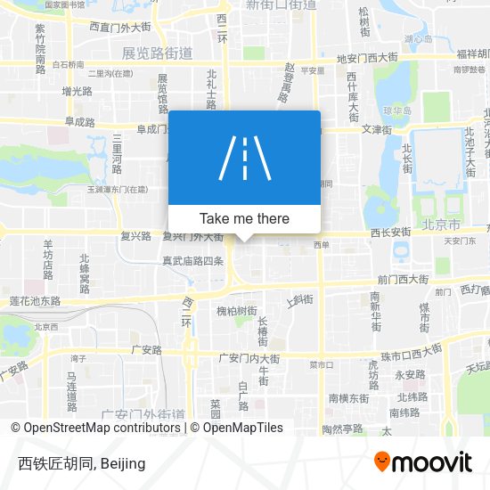 西铁匠胡同 map