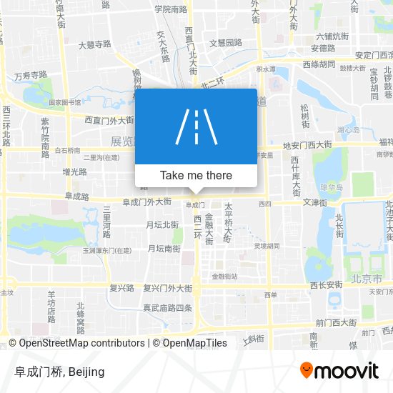 阜成门桥 map