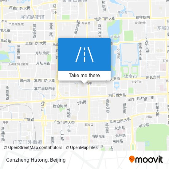 Canzheng Hutong map