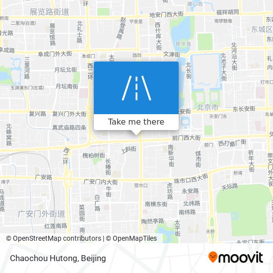 Chaochou Hutong map