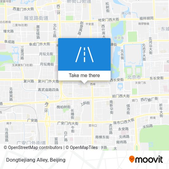 Dongtiejiang Alley map