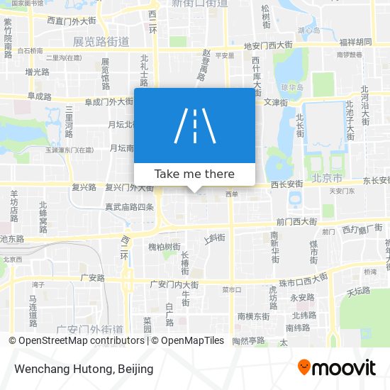Wenchang Hutong map