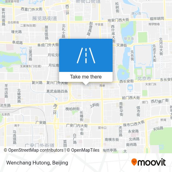 Wenchang Hutong map