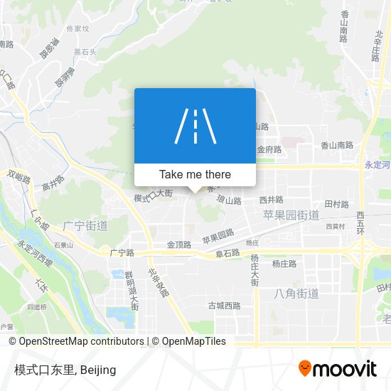 模式口东里 map
