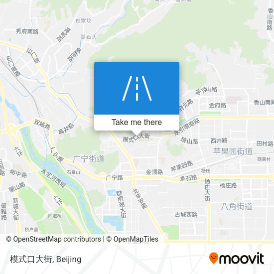 模式口大街 map