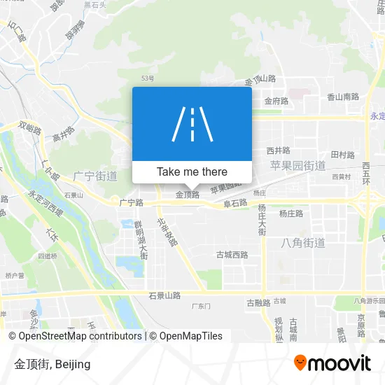 金顶街 map