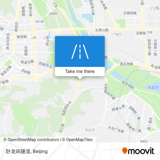卧龙岗隧道 map