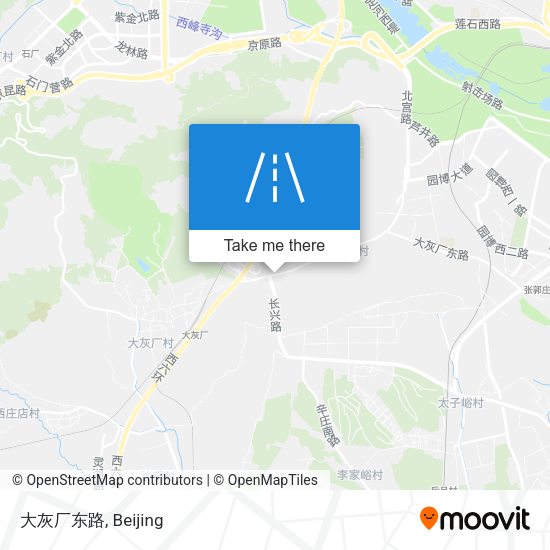 大灰厂东路 map