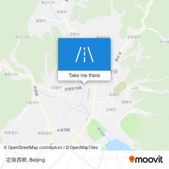 定陵西桥 map