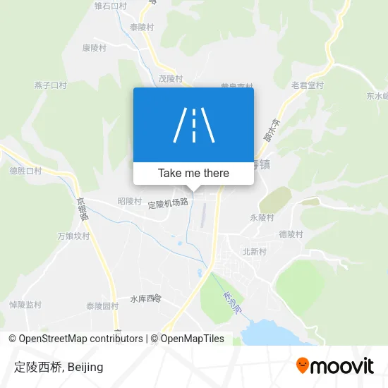 定陵西桥 map