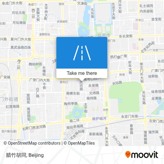 腊竹胡同 map
