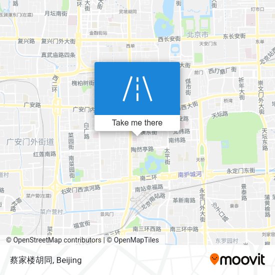 蔡家楼胡同 map