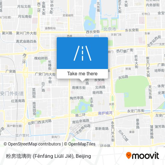 粉房琉璃街 (Fěnfáng Liúlí Jiē) map