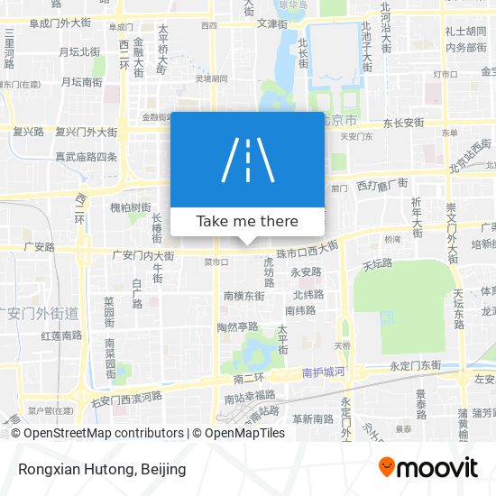 Rongxian Hutong map