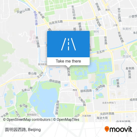 圆明园西路 map