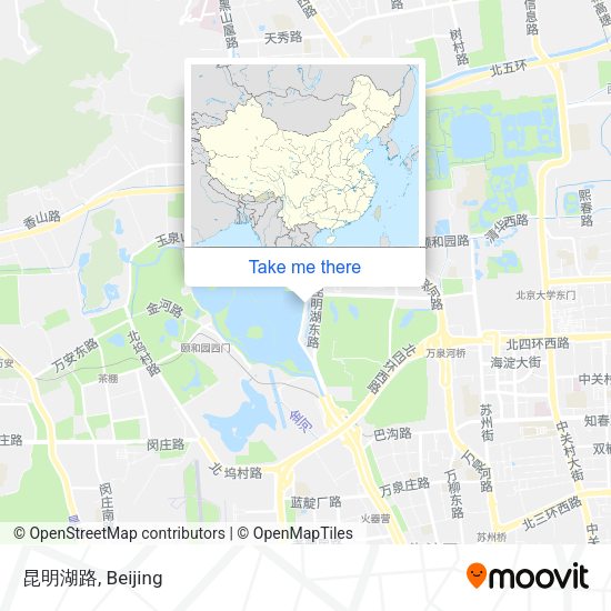 昆明湖路 map