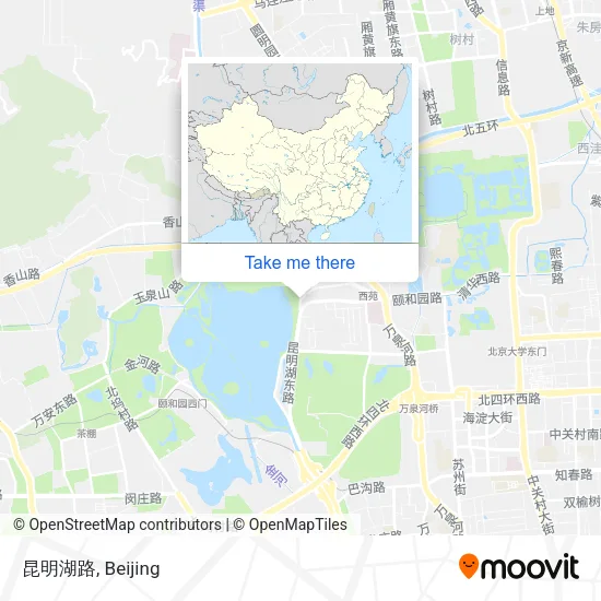 昆明湖路 map