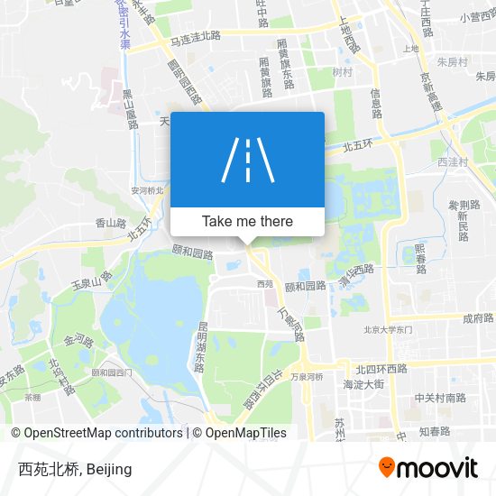 西苑北桥 map