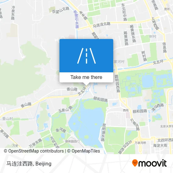 马连洼西路 map