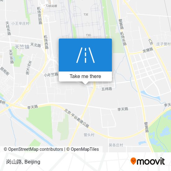 岗山路 map