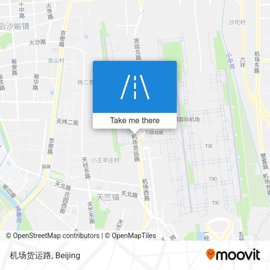 机场货运路 map