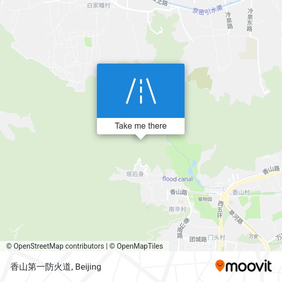 香山第一防火道 map