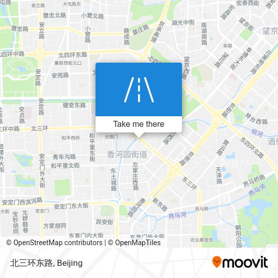 北三环东路 map
