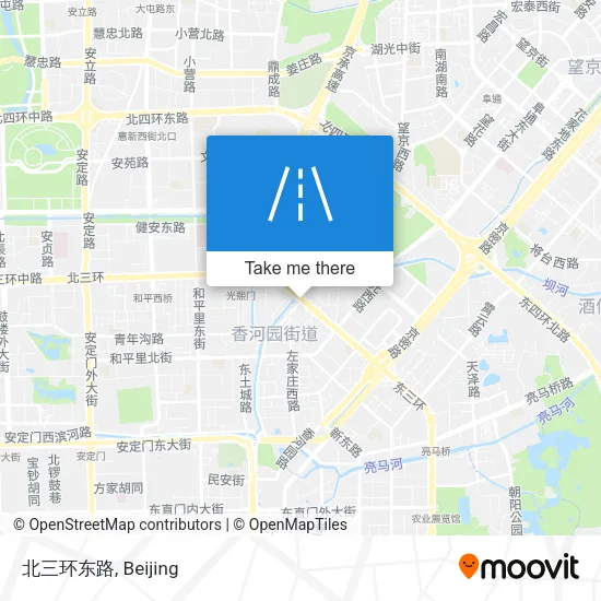 北三环东路 map