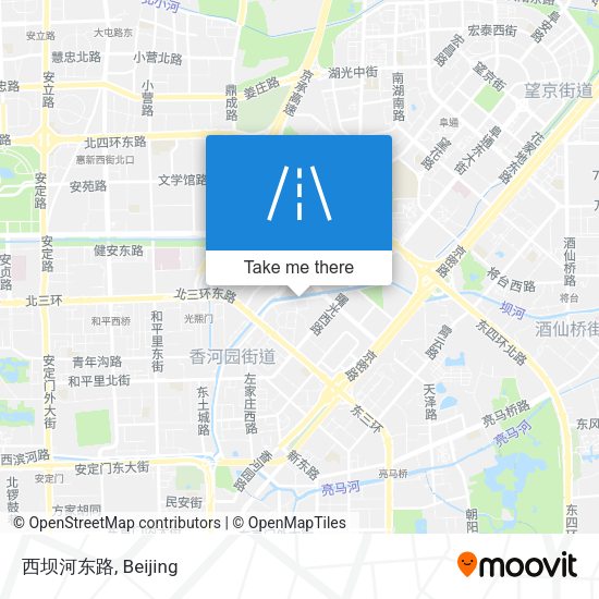 西坝河东路 map