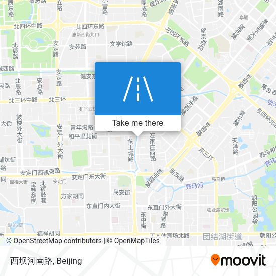 西坝河南路 map