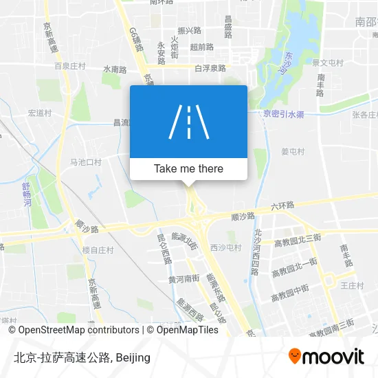 北京-拉萨高速公路 map