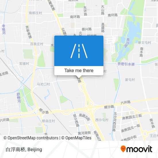 白浮南桥 map