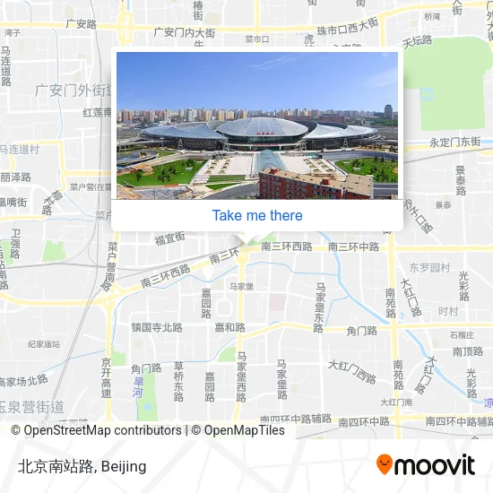 北京南站路 map