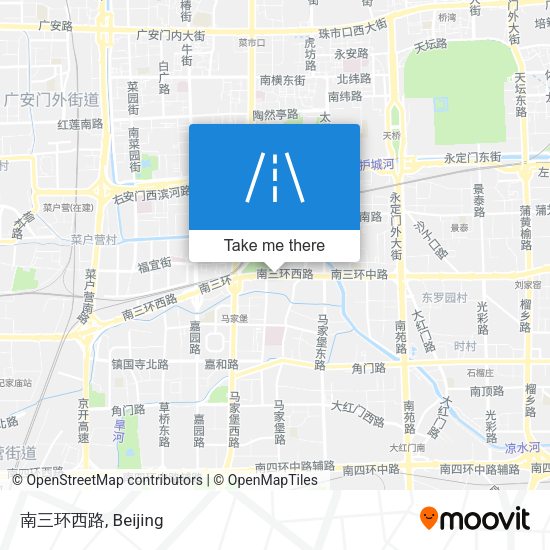 南三环西路 map