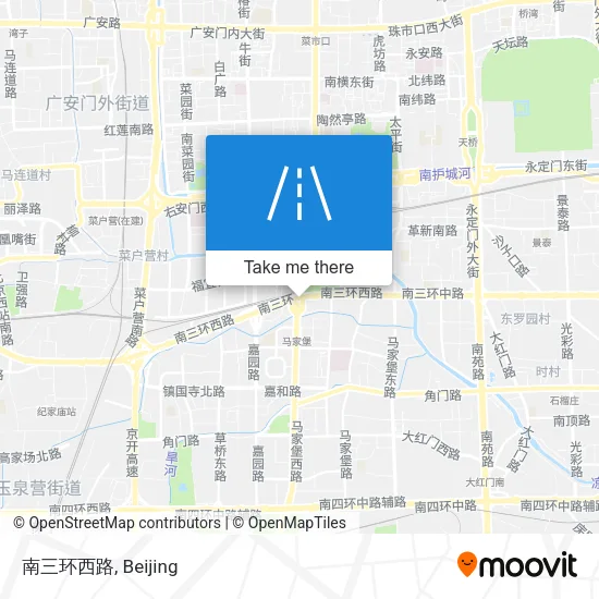 南三环西路 map