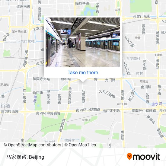 马家堡路 map