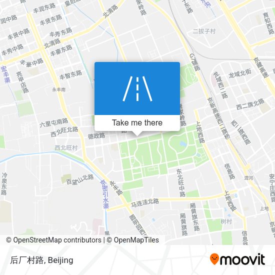 后厂村路 map
