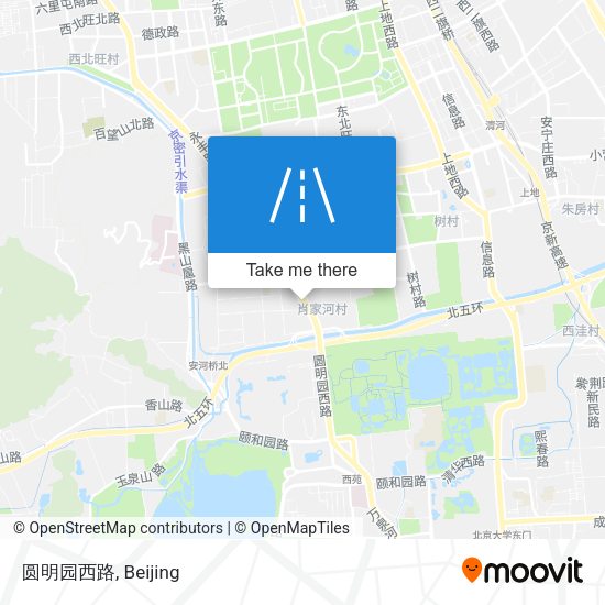 圆明园西路 map