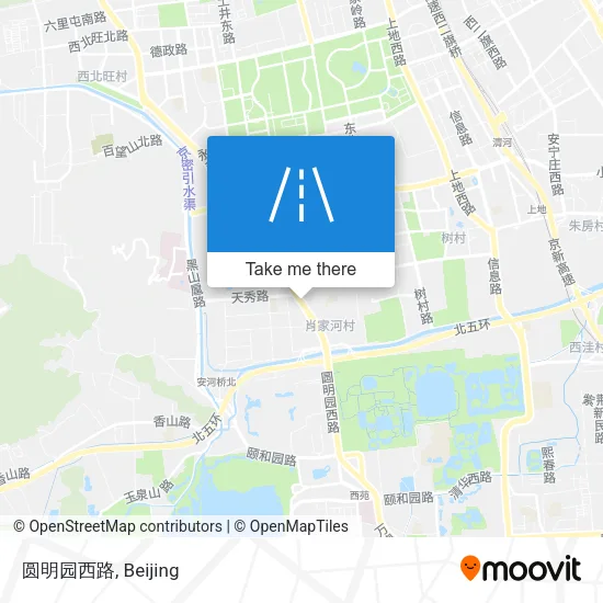 圆明园西路 map