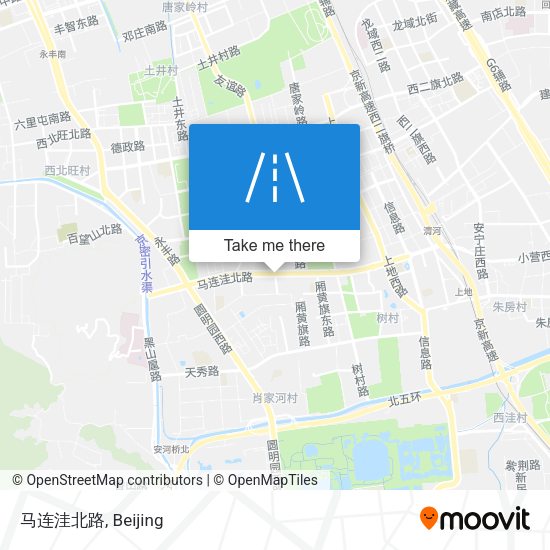 马连洼北路 map