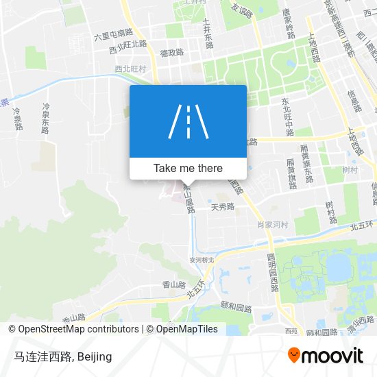 马连洼西路 map