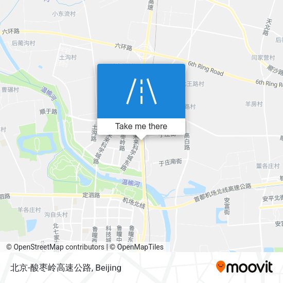 北京-酸枣岭高速公路 map