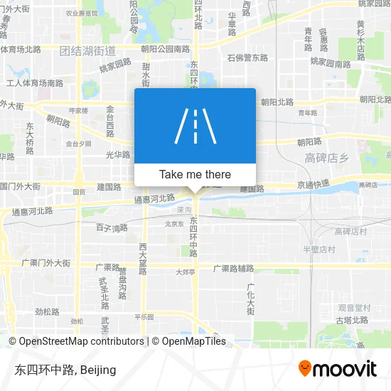 东四环中路 map