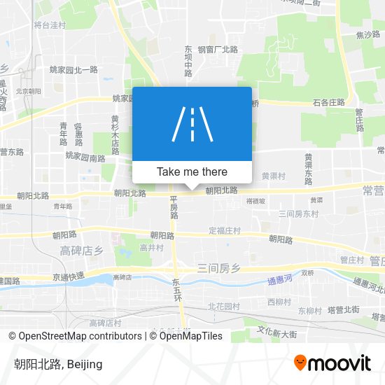 朝阳北路 map