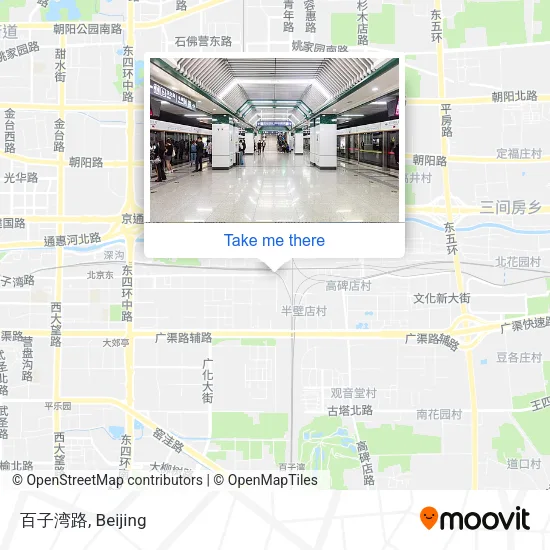 百子湾路 map