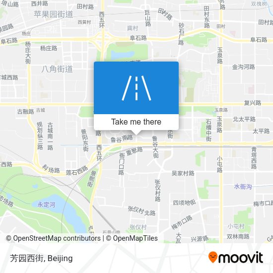 芳园西街 map